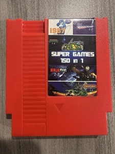 Super Games 150 en 1 (versión cartucho rojo) (Nintendo Entertainment System) - Imagen 1 de 3