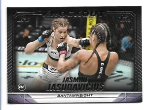 2024 Topps UFC Knockout #50 Jasmine Jasudavicius Rookie #50 Bantamweight RC - Bild 1 von 2