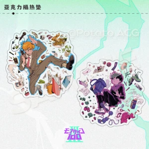 Mob Psycho 100 Anime Decorate Acrylic Desktop Coaster Insulation Gift Cosplay - Picture 1 of 9