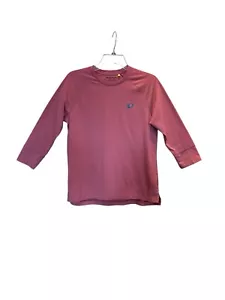Pearl Izumi Womens M Rose Merino Wool Wicking Cycling Hiking Outdoor Top Shirt - Picture 1 of 14