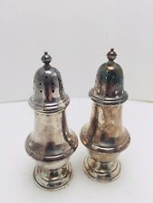 Old French by Gorham Sterling Silver Salt Pepper Shaker Set 2pc #1113 unweighted