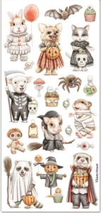 Violette Stickers Halloween Animal Critters Crafts Planner Supply Scrapbook - Picture 1 of 2