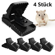 4 Stück Rattenfalle Falle mit Mausefalle Super Wirksam Schlagfalle Köderfalle