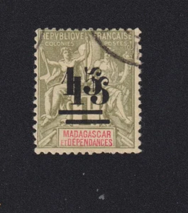 ❤️❤️❤️ Timbre de Madagascar colonie, N° 50b, 15 sur 1 f Groupe oblitéré ❤️❤️❤️❤️ - Picture 1 of 1