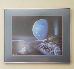 Bob Eggleton Blues para Neptuno Firmado LE Impresión Numerada Enmarcada 23" x 28" - Imagen 1 de 7