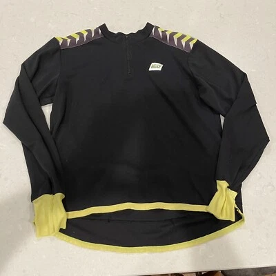 Vintage 80s 90s NIKE CYCLING BIKING JERSEY 1/4 ZIP Shirt Size XL Gray Tag RARE - Image 1 of 4