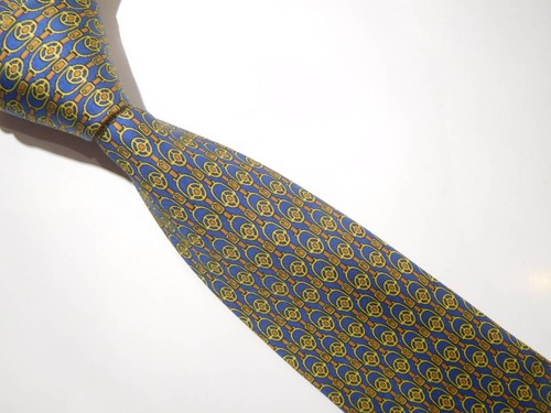 HERMÈS Cravatta uomo Hermes France vera seta cravatta abito classico lusso multicolore W550