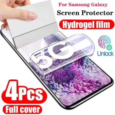 Hydrogel For Samsung S23 S22 S21 S20 Plus Ultra 5G Screen Protector 4PCS Soft - Image 1 of 4