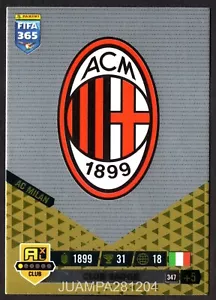 CLUB BADGE / ESCUDO #347 AC MILAN CROMO FIFA 365 ADRENALYN XL 2023 PANINI - Imagen 1 de 2