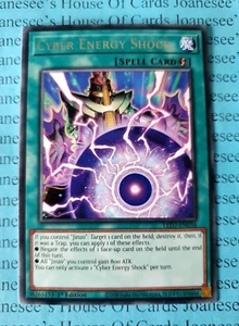 Tarjeta LED7-EN034 Cyber Energy Shock Rara Yu-Gi-Oh 1ª Edición Nueva - Imagen 1 de 4