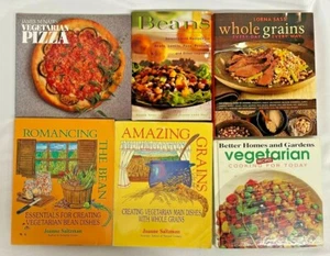 Vegetarian Grains Beans Pizza Cookbook Lot of 6 Everyday in Every Way Cooking - Picture 1 of 12