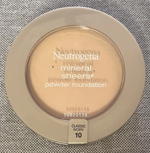 Neutrogena Mineral Sheers (Pressed) Powder Foundation, 10 Classic Ivory 0.34 oz - Picture 1 of 2
