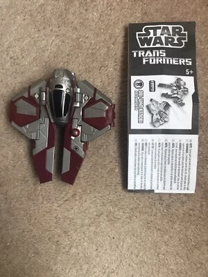 Star wars transformers Obi-Wan Kenobi Jedi Star fighter With Instructions - Image 1 of 2