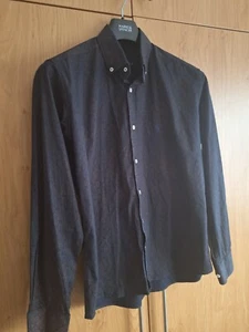 Size M Slim Fit Black Shirt - Picture 1 of 4
