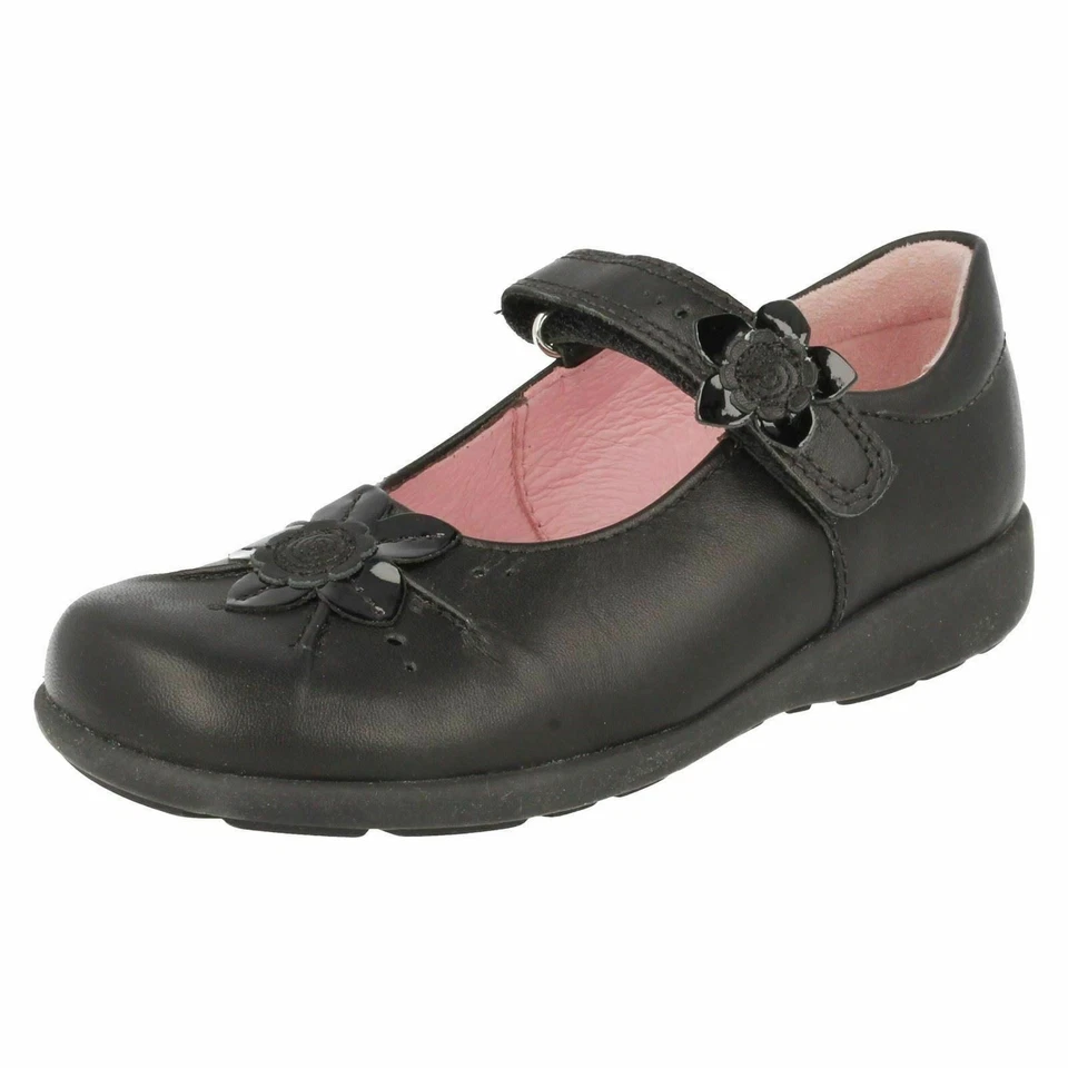 Start-Rite Negro Mate Cuero O Charol Zapatos de Colegio: Violeta - Imagen 1 de 1