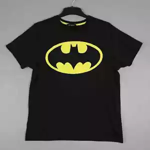 Vintage DC Comics Womens T-Shirt Batman Size L Black Short Sleeve - Picture 1 of 8