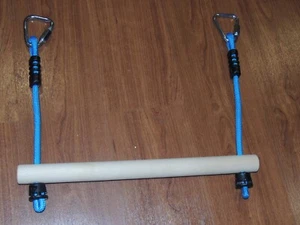New - 16" Birch Wood Monkey Bars BLUE - Ripline 36ft Portable Jungle Gym RIP.943 - Picture 1 of 1