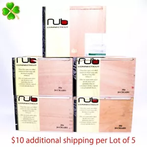 Menge 5 Nub Connecticut 354 Leere Holz Zigarrenkiste 5,75" x 4,5" x 3,75" - Bild 1 von 11