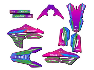 Kit de gráficos Senge 2018-2022 YZ 65 TIGRE rosa compatible con Yamaha - Imagen 1 de 10