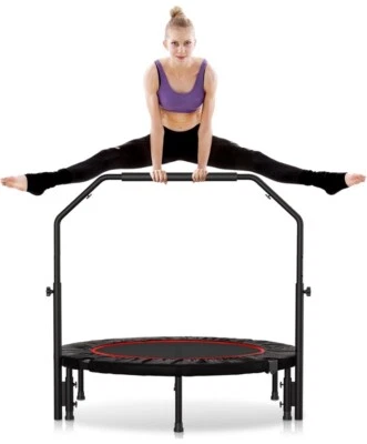 40" Mini Exercise Trampoline for Kids Adults Indoor Foldable Fitness Rebounder - Image 1 of 4