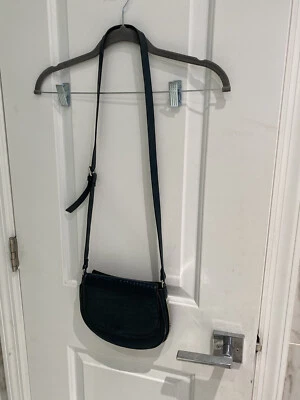 H&M Womens Dark Green Snake Print Leather Shoulder Bag Purse Silver Hardware - Image 1 of 4