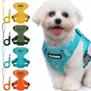 Dog Harness for Small Dogs Adjustable Puppy Cat Harness Vest Pet Outdoor Walking - Picture 1 of 16