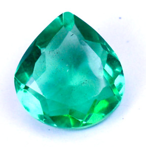 AAA Colombian 6.25 Ct Natural Green Emerald Pear Loose Gemstone Certified B1634