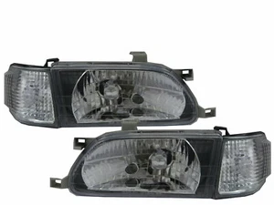 TERCEL L50 MK5 1995-1999 PRE-FACELIFT 4D Clear Headlight Black for TOYOTA LHD - Picture 1 of 4