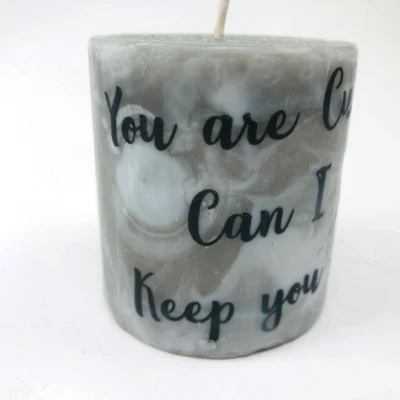 Непослушная свеча 3 дюйма в высоту на 2,5 дюйма без запаха You are cute can i keep you - Изображение 1 из 4