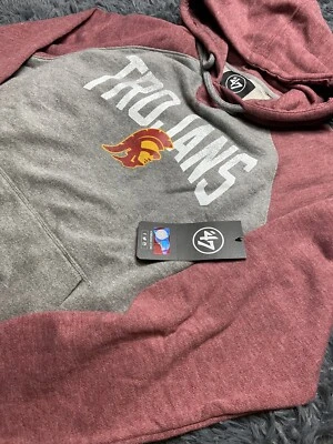 47 Marca USC Trojans Sudadera con Capucha Pullover Sudadera Para Hombres Gris Jaspeado Talla M Nueva con Etiquetas Foto 1 de 4