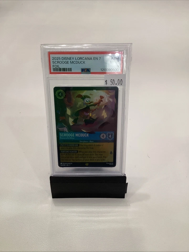 2025 Disney Lorcana Cold Foil #154 Scrooge McDuck PSA 9 Mint - Image 1 of 1