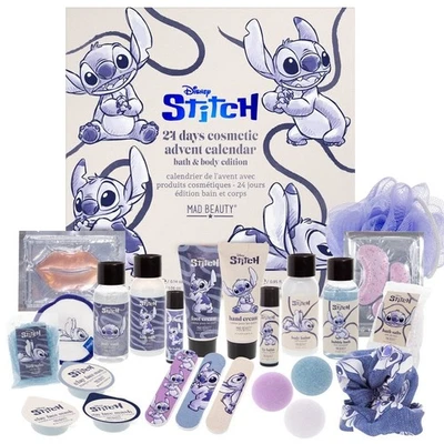 Disney Stitch Denim 24 giorni calendario dell'avvento conto alla rovescia per Natale bagno corpo regalo