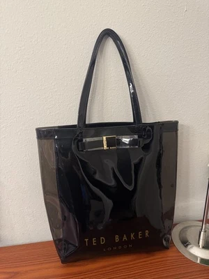 Ted Baker Patent Leather large Bag With Bow - Image 1 of 4