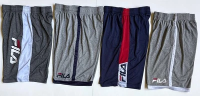 (4 пары) Спортивные шорты FILA для мальчиков размер XL (18/20) серый/синий эластичный пояс - Изображение 1 из 4