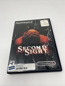 Second Sight (Sony PlayStation 2, PS2) Completo CIB Etiqueta Negra Daño por Agua - Imagen 1 de 6
