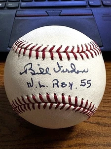 BILL VIRDON SIGNED AUTOGRAPHED OML BASEBALL! Cardinals, Pirates! "NL ROY 55"! - Picture 1 of 2