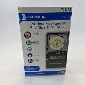 INTERMATIC Timer Piscina Spa Interno/Esterno 220V 24 ore T104P3 NUOVO - Foto 1 di 4