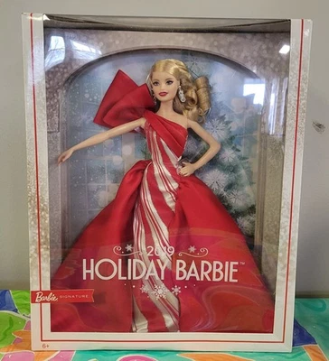 Mattel Barbie FXF01 2019 Blonde Holiday Barbie Doll - image 1 of 4