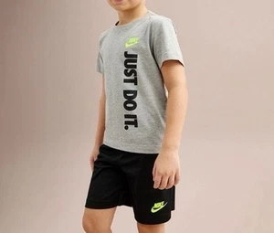 New Nike "Just Do It." boys' graphic tee and shorts set Size 7 NWT - Picture 1 of 6