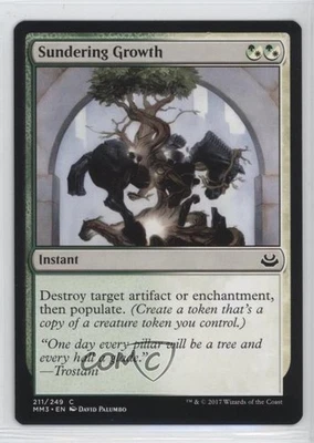 Sundering Growth Magic: Modern Masters 3: 2017 Edition MM3 #211 - Image 1 of 2