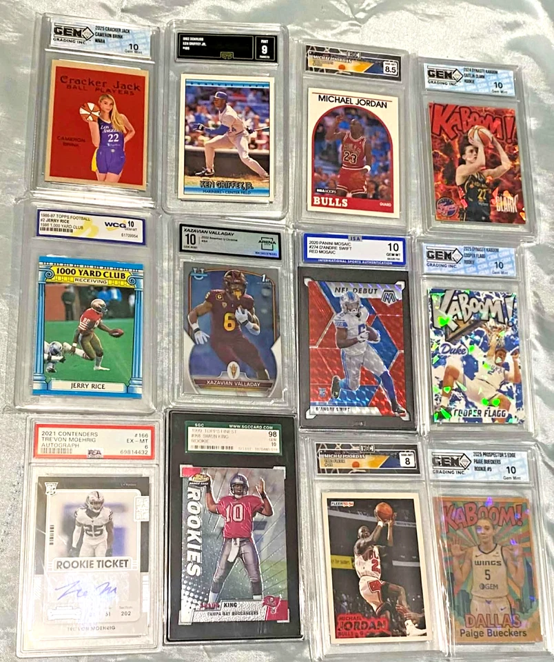 Jordan, Burkers, Brink, Flagg, Caitlin Clark, Rice, Griffey Jr, Swift 12 grados (2) Foto 1 de 2