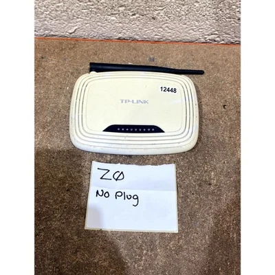 TP-Link TL-WR740N Wireless N Router White 150Mbps 2.4Ghz 4-Ethernet Port Compact - Image 1 of 4