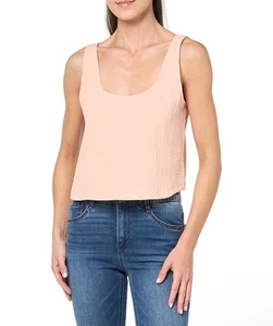 Nueva camiseta sin mangas UGG Cinthia rosa arenisca talla L gasa algodón nueva con etiquetas - Imagen 1 de 8