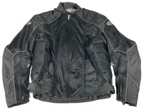 Joe Rocket Racing Jacket Motorcycle Jacket Black Mens XL Liner Padded Armor VGC - Picture 1 of 12