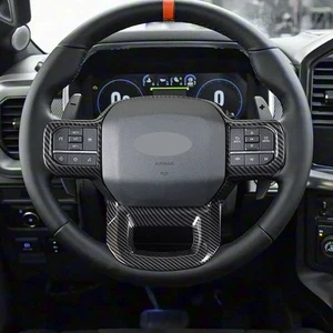 RHD Steering Wheel Frame Cover Trim For Ford F150 F-150 Raptor 2021 2022 2023 - Picture 1 of 4
