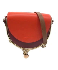 Borsa a tracolla See By Chloe borsa mara bicolore borsa da sera rosso arancione autentica - Foto 1 di 24