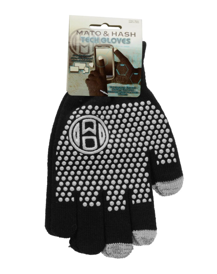 Guantes tecnológicos compatibles con pantalla táctil Mato & Hash con palma de agarre Foto 1 de 1