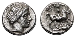 *AET* LYSIMACHOS (as Satrap) AR Tetrobol. EF-/VF+. Amphipolis mint, 323-305 BC. - Picture 1 of 1