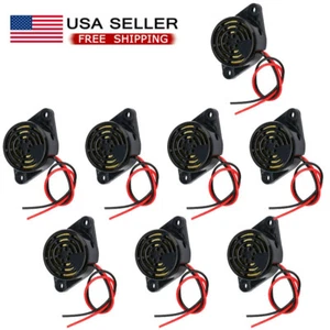 8 PIEZAS -Buzzer Alarma Activa Piezoeléctrica 3v 5v 6v 12v 24v Sonido Continuo DC 85DB C20 - Imagen 1 de 8