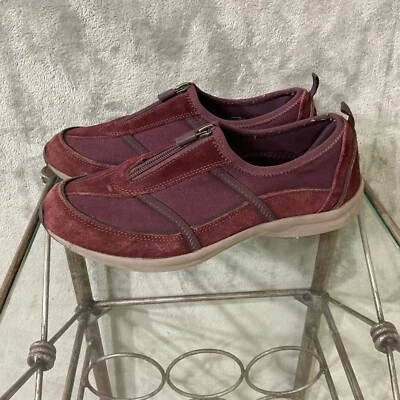 Easy Spirit Women's Shoe Sneakers Comfort Suede /Textile Maroon Size 10 - Image 1 of 4